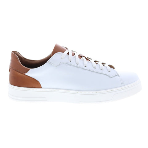 Bruno Magli Raffaele BM1RFLG0P Mens White Leather Lifestyle Sneakers Shoes
