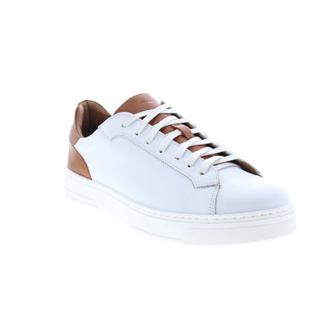 Bruno Magli Raffaele BM1RFLG0P Mens White Leather Lifestyle Sneakers Shoes