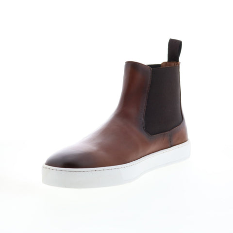 Bruno Magli Romeo BM1ROMB0P Mens Brown Leather Slip On Chelsea Boots