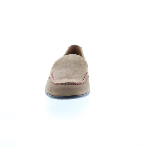 Bruno Magli Sino BM1SINL1 Mens Beige Suede Loafers & Slip Ons Casual Shoes