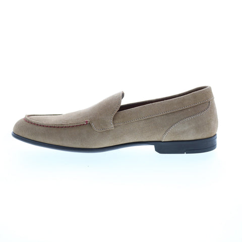 Bruno Magli Sino BM1SINL1 Mens Beige Suede Loafers & Slip Ons Casual Shoes