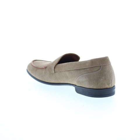Bruno Magli Sino BM1SINL1 Mens Beige Suede Loafers & Slip Ons Casual Shoes
