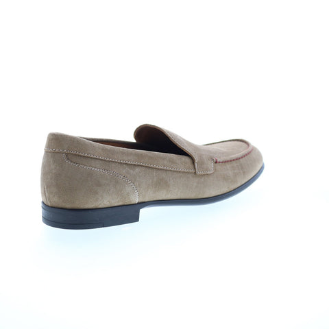 Bruno Magli Sino BM1SINL1 Mens Beige Suede Loafers & Slip Ons Casual Shoes