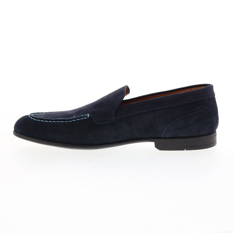 Bruno Magli Sino BM1SINN1 Mens Blue Suede Loafers & Slip Ons Casual Shoes
