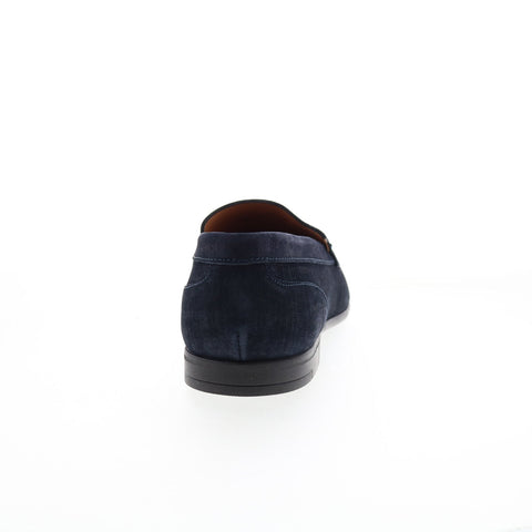 Bruno Magli Sino BM1SINN1 Mens Blue Suede Loafers & Slip Ons Casual Shoes