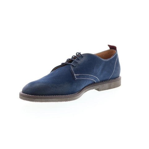 Bruno Magli Sal BM2SALN1 Mens Blue Suede Oxfords & Lace Ups Casual Shoes