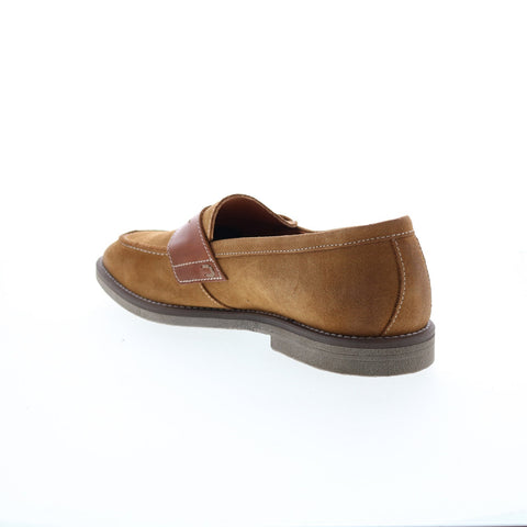 Bruno Magli Sanna BM2SNAB1 Mens Brown Suede Loafers & Slip Ons Penny Shoes