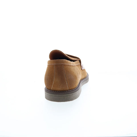 Bruno Magli Sanna BM2SNAB1 Mens Brown Suede Loafers & Slip Ons Penny Shoes