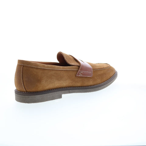 Bruno Magli Sanna BM2SNAB1 Mens Brown Suede Loafers & Slip Ons Penny Shoes