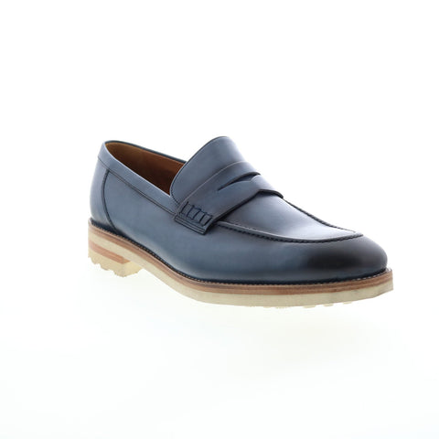 Bruno Magli Varrone BM2VARM0 Mens Blue Loafers & Slip Ons Penny Shoes