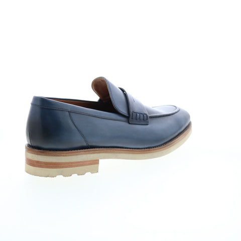 Bruno Magli Varrone BM2VARM0 Mens Blue Loafers & Slip Ons Penny Shoes