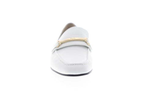 Bruno Magli Marco BM620244 Mens White Leather Low Top Casual Loafers Shoes