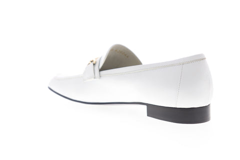 Bruno Magli Marco BM620244 Mens White Leather Low Top Casual Loafers Shoes
