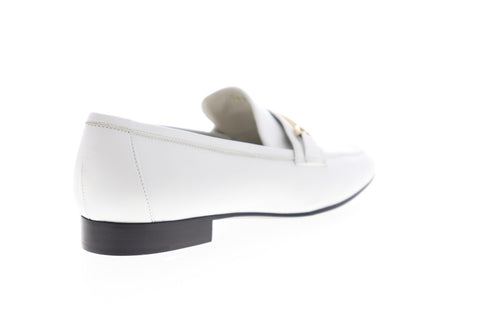 Bruno Magli Marco BM620244 Mens White Leather Low Top Casual Loafers Shoes