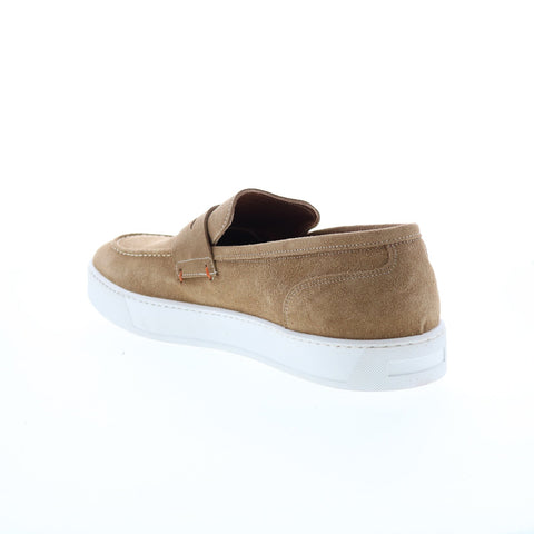 Bruno Magli Romolo BM3RMLO2 Mens Brown Suede Loafers & Slip Ons Penny Shoes