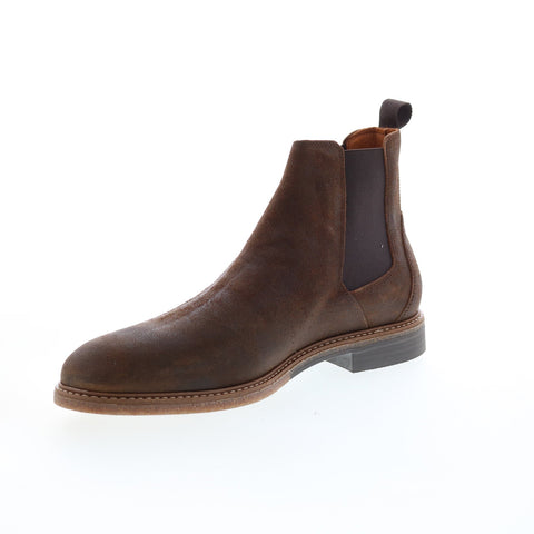 Bruno Magli Simon BM3SIMC0 Mens Brown Leather Slip On Chelsea Boots