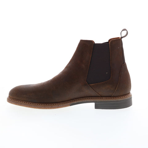 Bruno Magli Simon BM3SIMC0 Mens Brown Leather Slip On Chelsea Boots