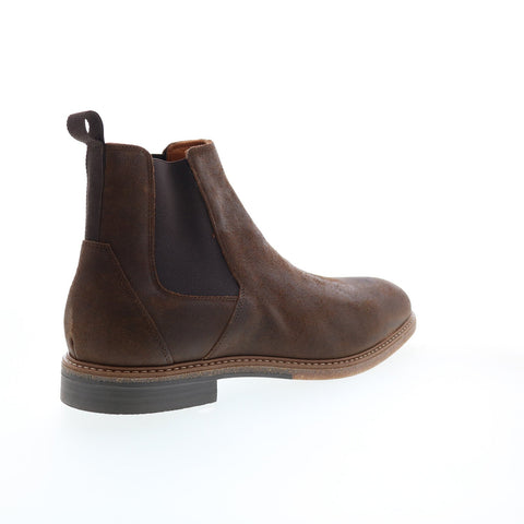 Bruno Magli Simon BM3SIMC0 Mens Brown Leather Slip On Chelsea Boots