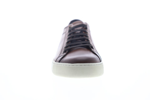 Bruno Magli Westy BM600114 Mens Brown Leather Low Top Designer Sneakers Shoes