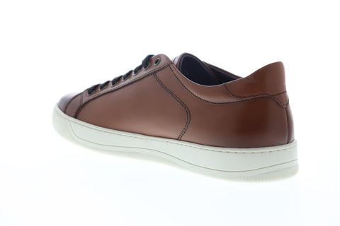 Bruno Magli Westy BM600114 Mens Brown Leather Low Top Designer Sneakers Shoes