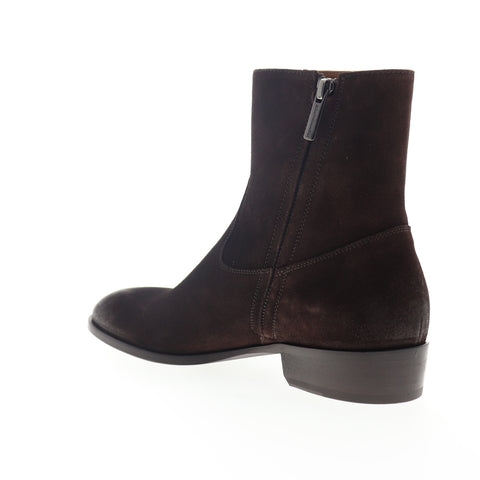 Bruno Magli Risoli BM600219 Mens Brown Suede High Top Zipper Casual Dress Boots