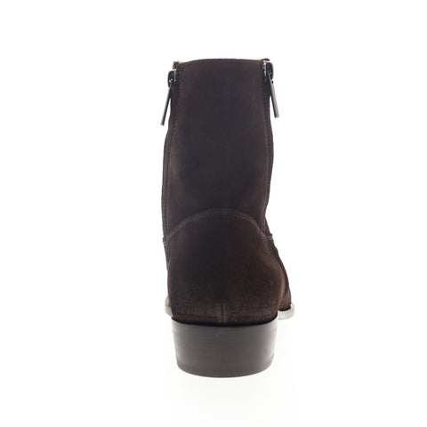 Bruno Magli Risoli BM600219 Mens Brown Suede High Top Zipper Casual Dress Boots