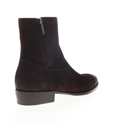 Bruno Magli Risoli BM600219 Mens Brown Suede High Top Zipper Casual Dress Boots