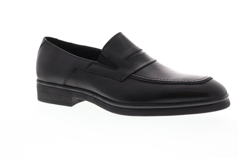 Bruno Magli Emilio Mens Black Leather Casual Dress Slip On Loafers Shoes