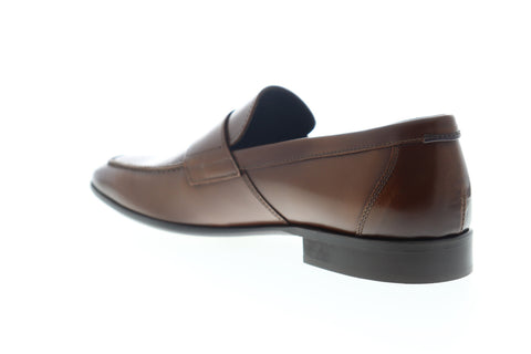 Bruno Magli Calabria BM600283 Mens Brown Leather Low Top Penny Loafers Shoes