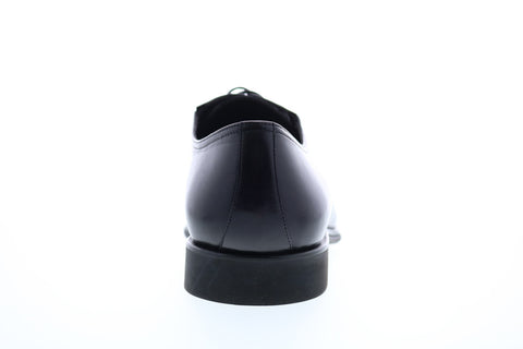 Bruno Magli Rich BM600328 Mens Black Leather Lace Up Plain Toe Oxfords Shoes