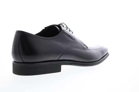 Bruno Magli Rich BM600328 Mens Black Leather Lace Up Plain Toe Oxfords Shoes