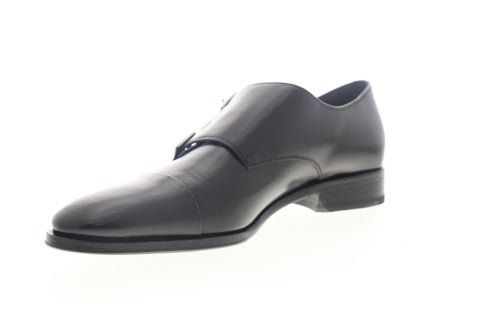 Bruno Magli Mico BM600356 Mens Black Made In Italy Monk Strap Oxfords Shoes