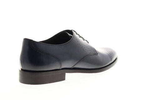 Bruno Magli Lugano BM600427 Mens Blue Leather Oxfords Wingtip & Brogue Shoes