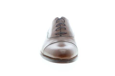 Bruno Magli Silico BM600459 Mens Brown Leather Low Top Cap Toe Oxfords Shoes