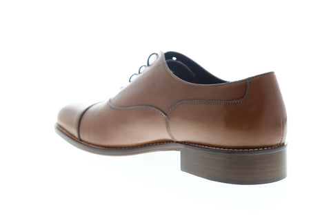Bruno Magli Silico BM600459 Mens Brown Leather Low Top Cap Toe Oxfords Shoes