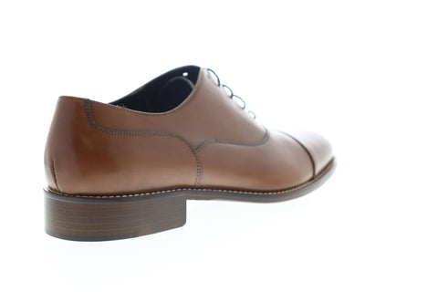 Bruno Magli Silico BM600459 Mens Brown Leather Low Top Cap Toe Oxfords Shoes