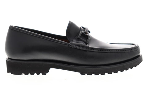 Bruno Magli Falcone BM600495 Mens Black Made In Italy Casual Loafers Shoes