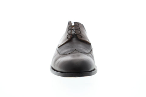 Bruno Magli Salvatore Mens Brown Leather Casual Dress Lace Up Oxfords Shoes