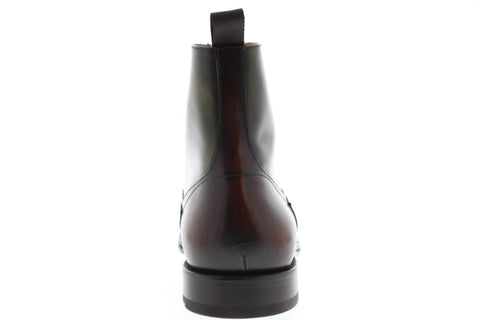 Bruno Magli Savino Mens Brown Leather Casual Dress Lace Up Boots Shoes