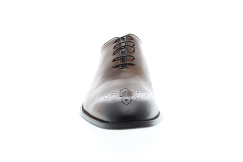 Bruno Magli Carli Mens Brown Leather Casual Dress Lace Up Oxfords Shoes
