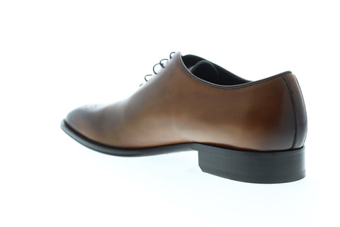 Bruno Magli Carli Mens Brown Leather Casual Dress Lace Up Oxfords Shoes
