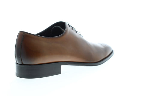Bruno Magli Carli Mens Brown Leather Casual Dress Lace Up Oxfords Shoes