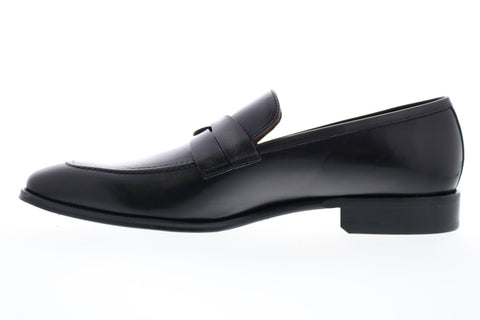 Bruno Magli Brera BM600659 Mens Black Leather Loafers & Slip Ons Penny Shoes