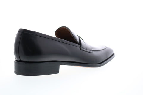 Bruno Magli Brera BM600659 Mens Black Leather Loafers & Slip Ons Penny Shoes