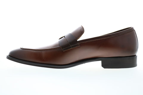 Bruno Magli Brera BM600659 Mens Brown Leather Loafers & Slip Ons Penny Shoes