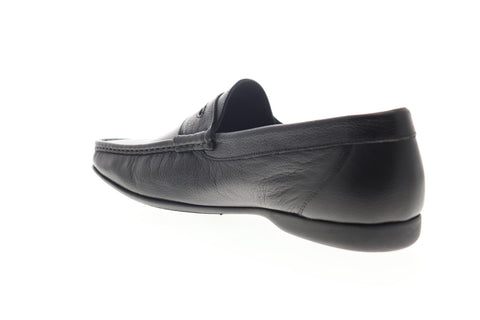 Bruno Magli Panico BM600660 Mens Black Leather Low Top Penny Loafers Shoes