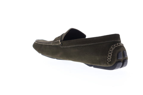 Bruno Magli Evo BM600708 Mens Gray Suede Slip On Penny Loafers Shoes