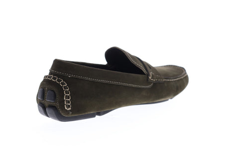 Bruno Magli Evo BM600708 Mens Gray Suede Slip On Penny Loafers Shoes