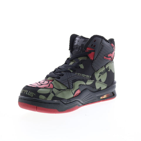 British Knights Ssur*Plus X Control Hi Rose Camo Mens Black Sneakers Shoes