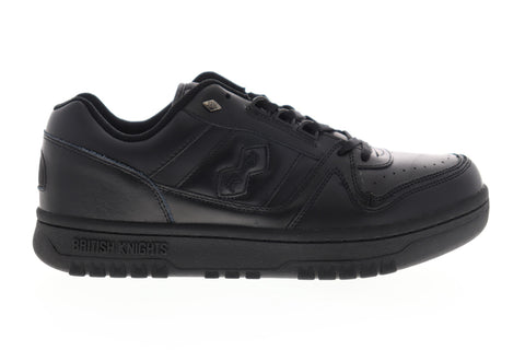 British Knights Kings SL Low Mens Black Leather Low Top Lifestyle Sneakers Shoes